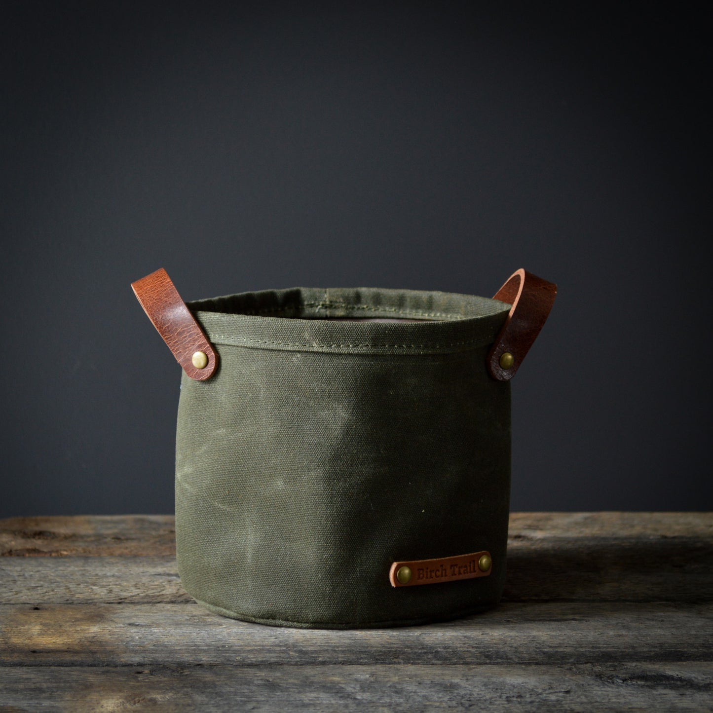 Waxed Canvas Planter
