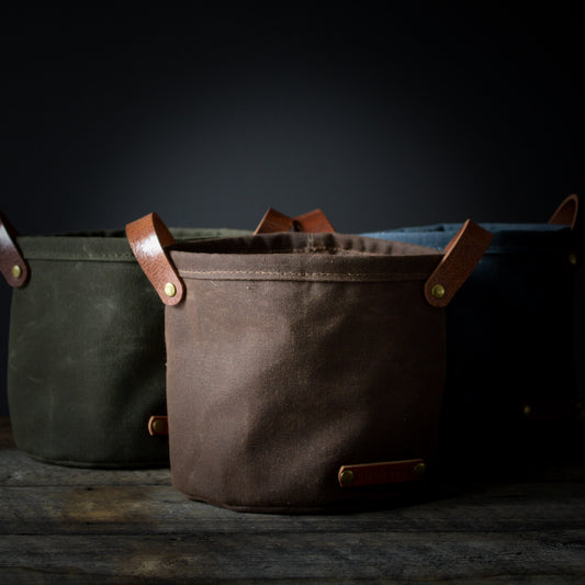 Waxed Canvas Planter