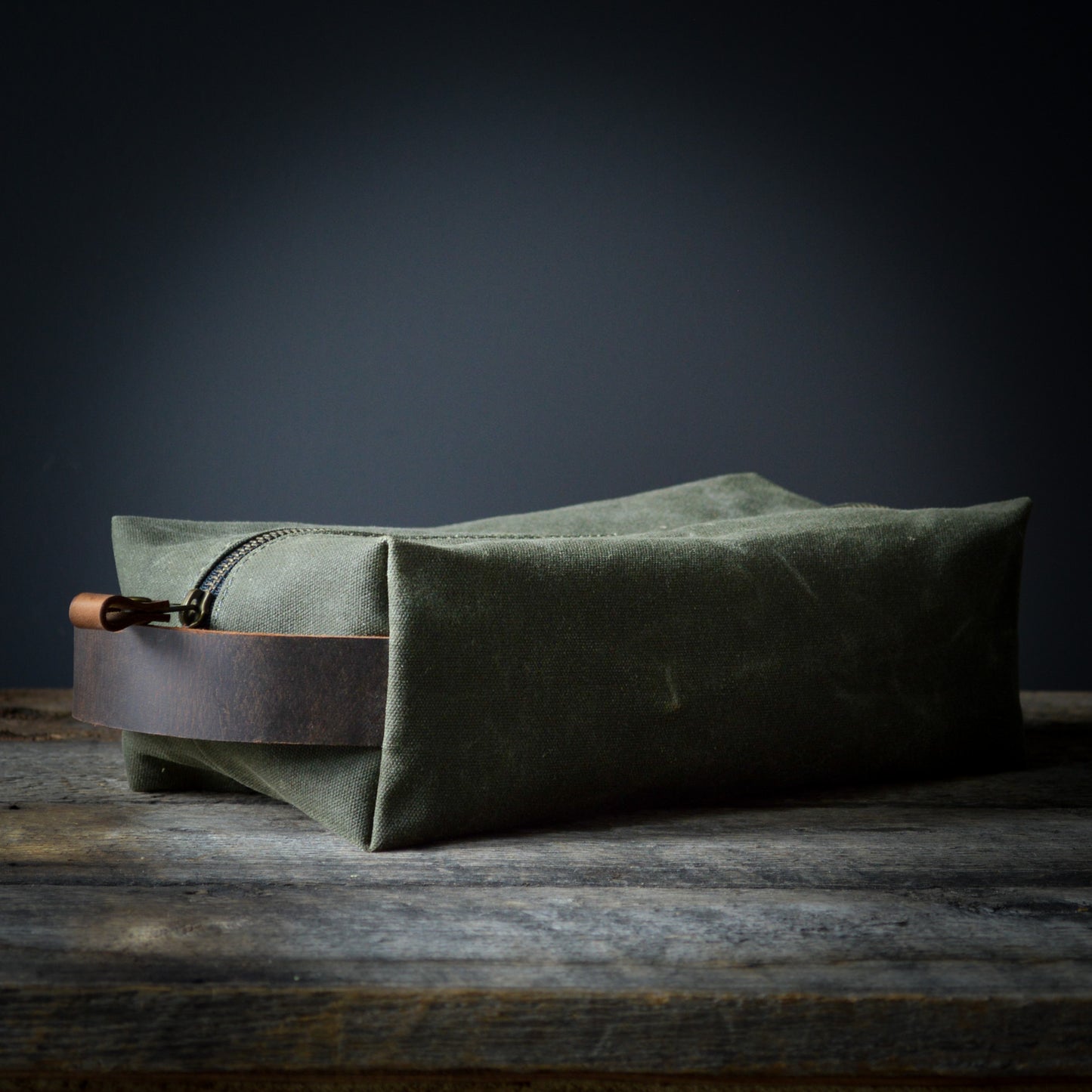Waxed Canvas Dopp Kit