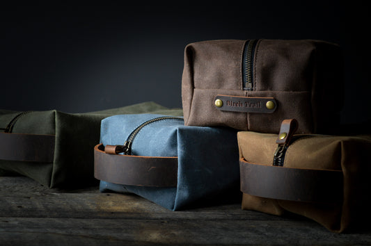 Waxed Canvas Dopp Kit